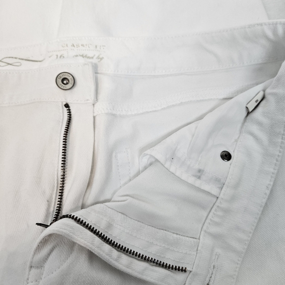 Coldwater Creek Classic Fit Cropped White Denim Jeans Size 16 Women's Plus - Picture 5 of 12